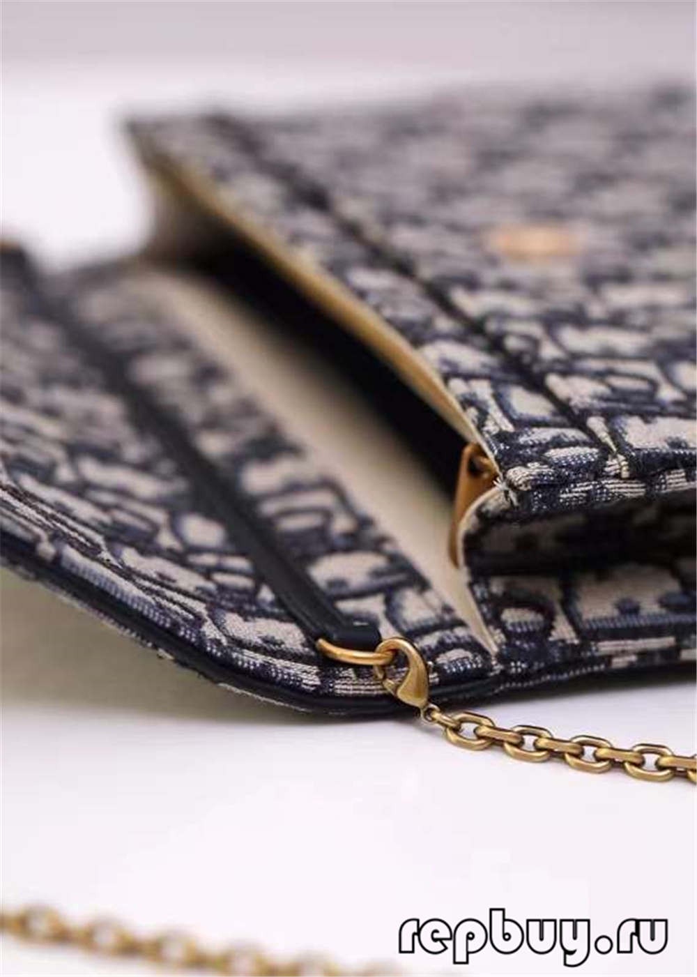 Dior top replica saddle clutch bag 22cm blue jacquard fabric Oblique print craft details (2022 Edition)-Best Quality Fake designer Bag Review, Replica designer bag ru Dior top replica saddle clutch bag 22cm blue jacquard fabric Oblique print craft details (2022 Edition)-Best Quality Fake designer Bag Review, Replica designer bag ru