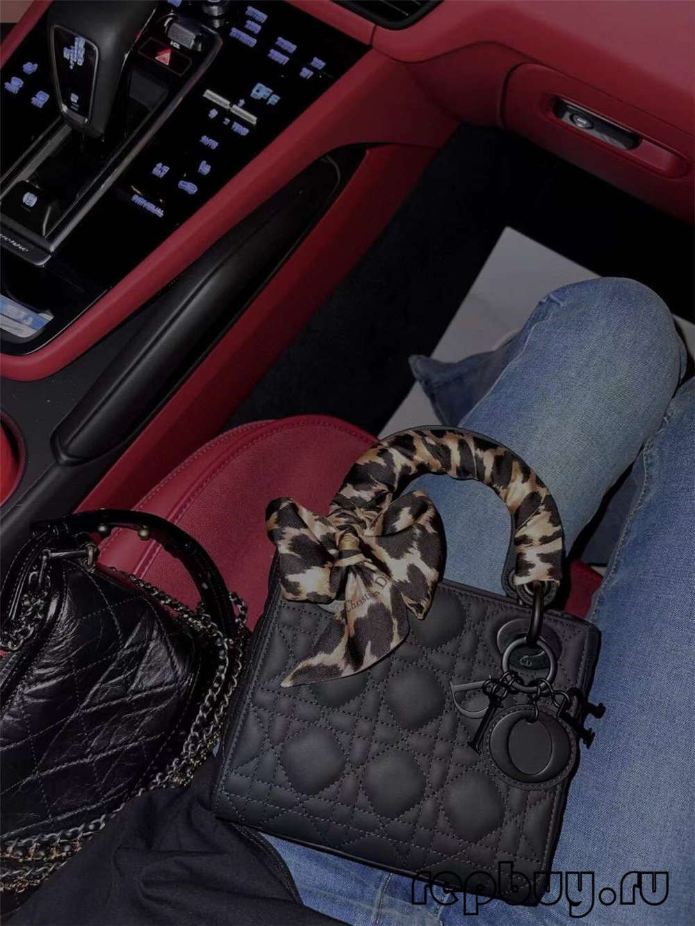 LADY DIOR Mini Black Matte Cowhide Top Replica Handbag with Silk Scarf Effect (2022 Edition)-Best Quality Fake designer Bag Review, Replica designer bag ru LADY DIOR Mini Black Matte Cowhide Top Replica Handbag with Silk Scarf Effect (2022 Edition)-Best Quality Fake designer Bag Review, Replica designer bag ru