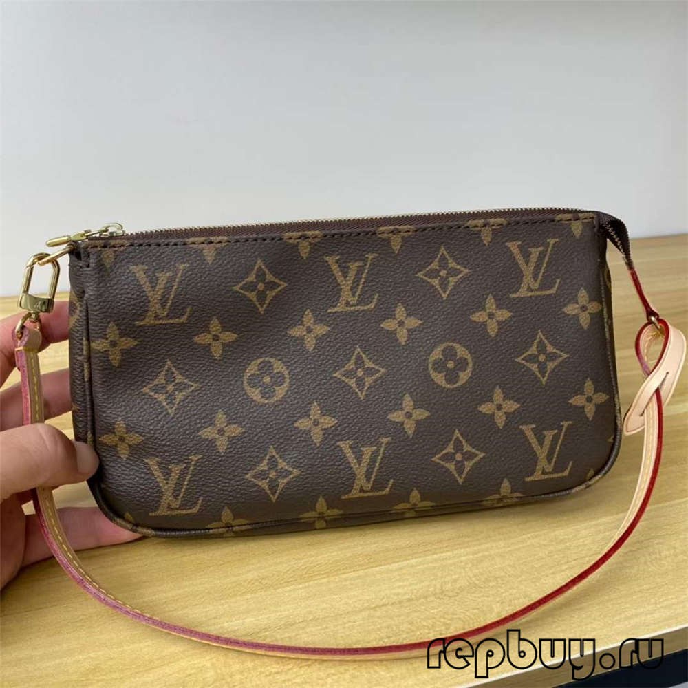 Louis Vuitton M40712 Pochette Accessoires top replica handbags Fabric and hardware details (2022 Edition)-Best Quality Fake designer Bag Review, Replica designer bag ru