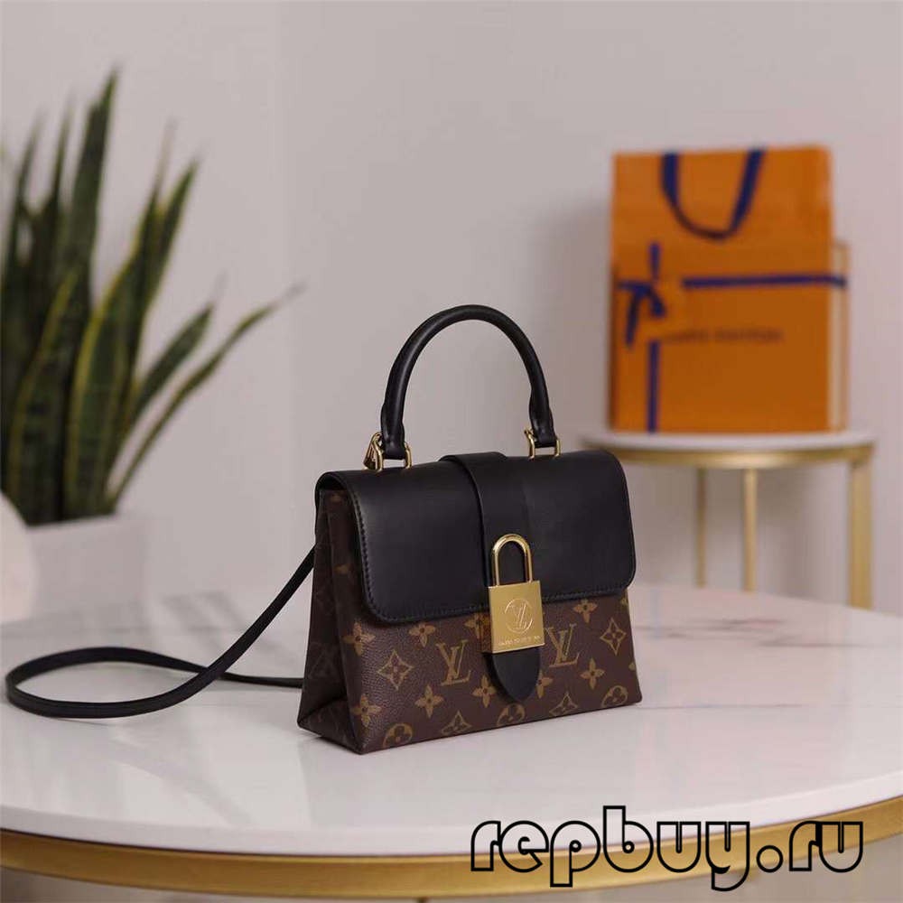 Louis Vuitton M44141 20cm Lock BB Black top replica bags (2022 Special)-Best Quality Fake designer Bag Review, Replica designer bag ru Louis Vuitton M44141 20cm Lock BB Black top replica bags (2022 Special)-Best Quality Fake designer Bag Review, Replica designer bag ru