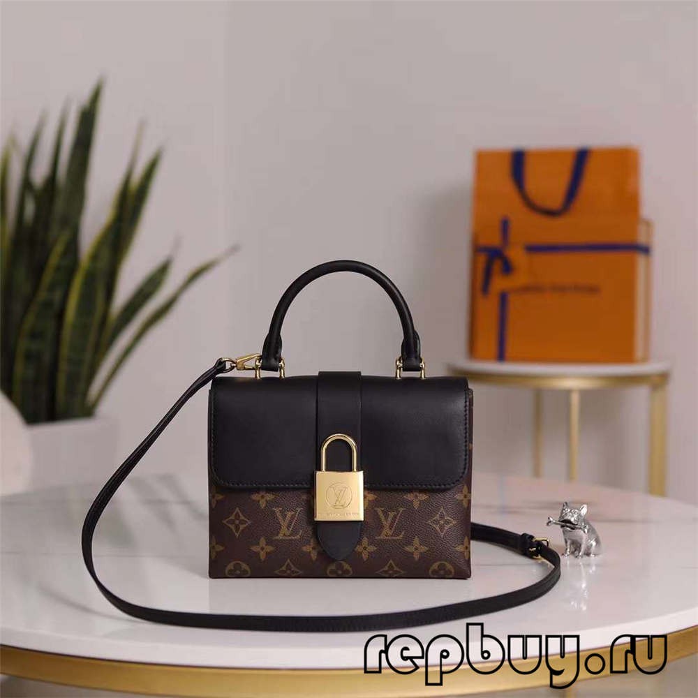 Louis Vuitton M44141 20cm Lock BB Black top replica bags (2022 Special)-Best Quality Fake designer Bag Review, Replica designer bag ru Louis Vuitton M44141 20cm Lock BB Black top replica bags (2022 Special)-Best Quality Fake designer Bag Review, Replica designer bag ru