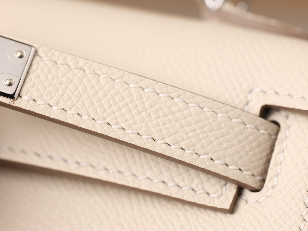 How great quality of Shebag Handmade White Mini Kelly 2 in Epsom leather? (2024 Week 5 White)-Best Quality Fake designer Bag Review, Replica designer bag ru