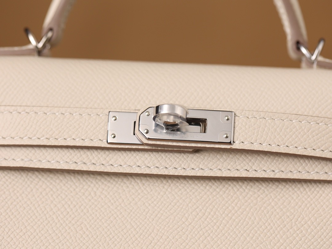 How great quality of Shebag Handmade White Mini Kelly 2 in Epsom leather? (2024 Week 5 White)-Best Quality Fake designer Bag Review, Replica designer bag ru