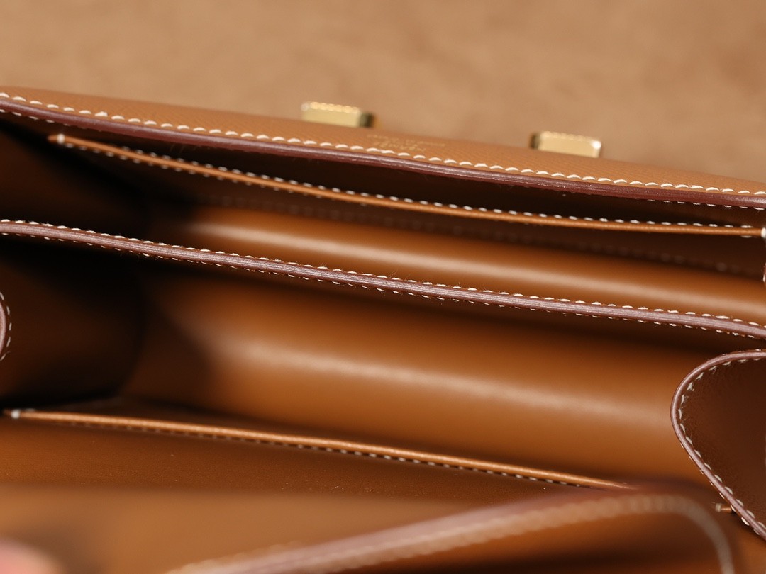 Shebag VS Authentic! Hermes Constance 19 in golden brown (2024 Sep updated)-Best Quality Fake designer Bag Review, Replica designer bag ru