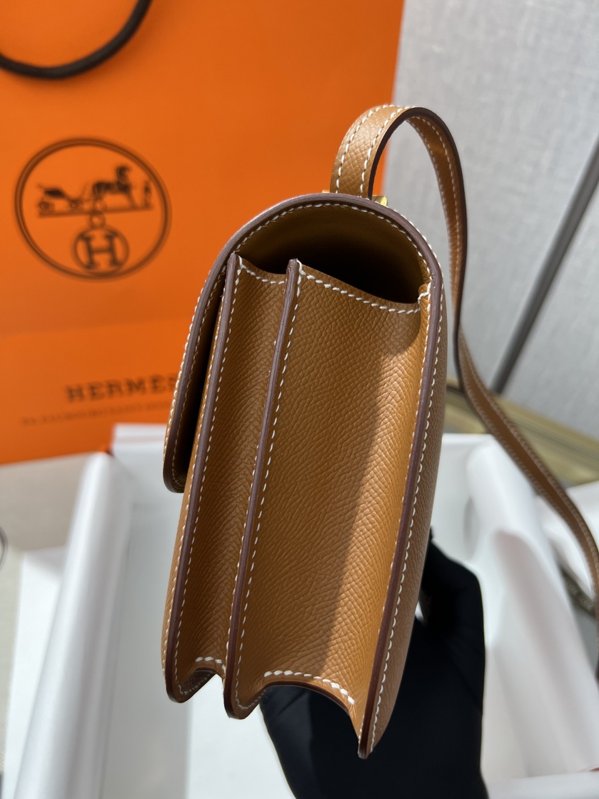 Shebag VS Authentic! Hermes Constance 19 in golden brown (2024 Sep updated)-Best Quality Fake designer Bag Review, Replica designer bag ru