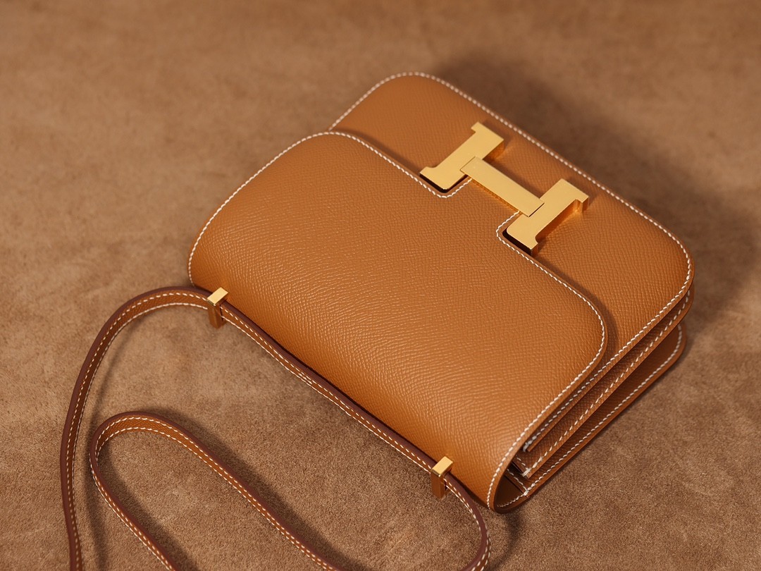 Shebag VS Authentic! Hermes Constance 19 in golden brown (2024 Sep updated)-Best Quality Fake designer Bag Review, Replica designer bag ru