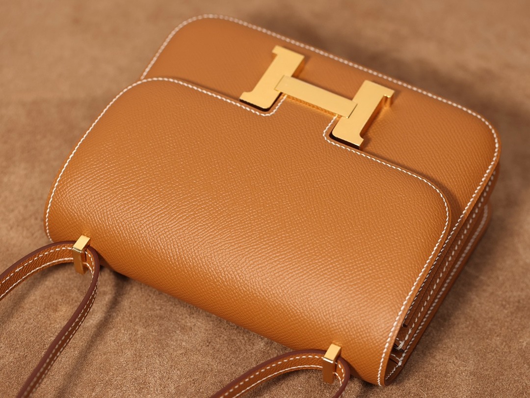Shebag VS Authentic! Hermes Constance 19 in golden brown (2024 Sep updated)-Best Quality Fake designer Bag Review, Replica designer bag ru