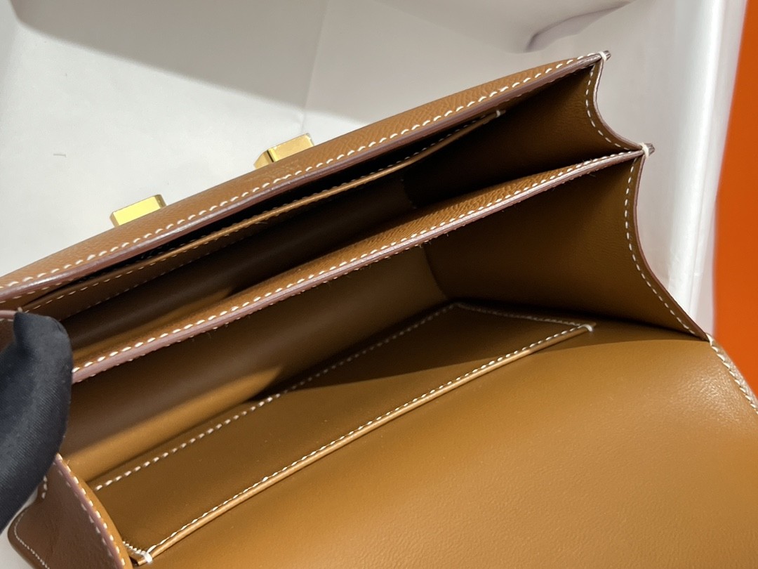 Shebag VS Authentic! Hermes Constance 19 in golden brown (2024 Sep updated)-Best Quality Fake designer Bag Review, Replica designer bag ru