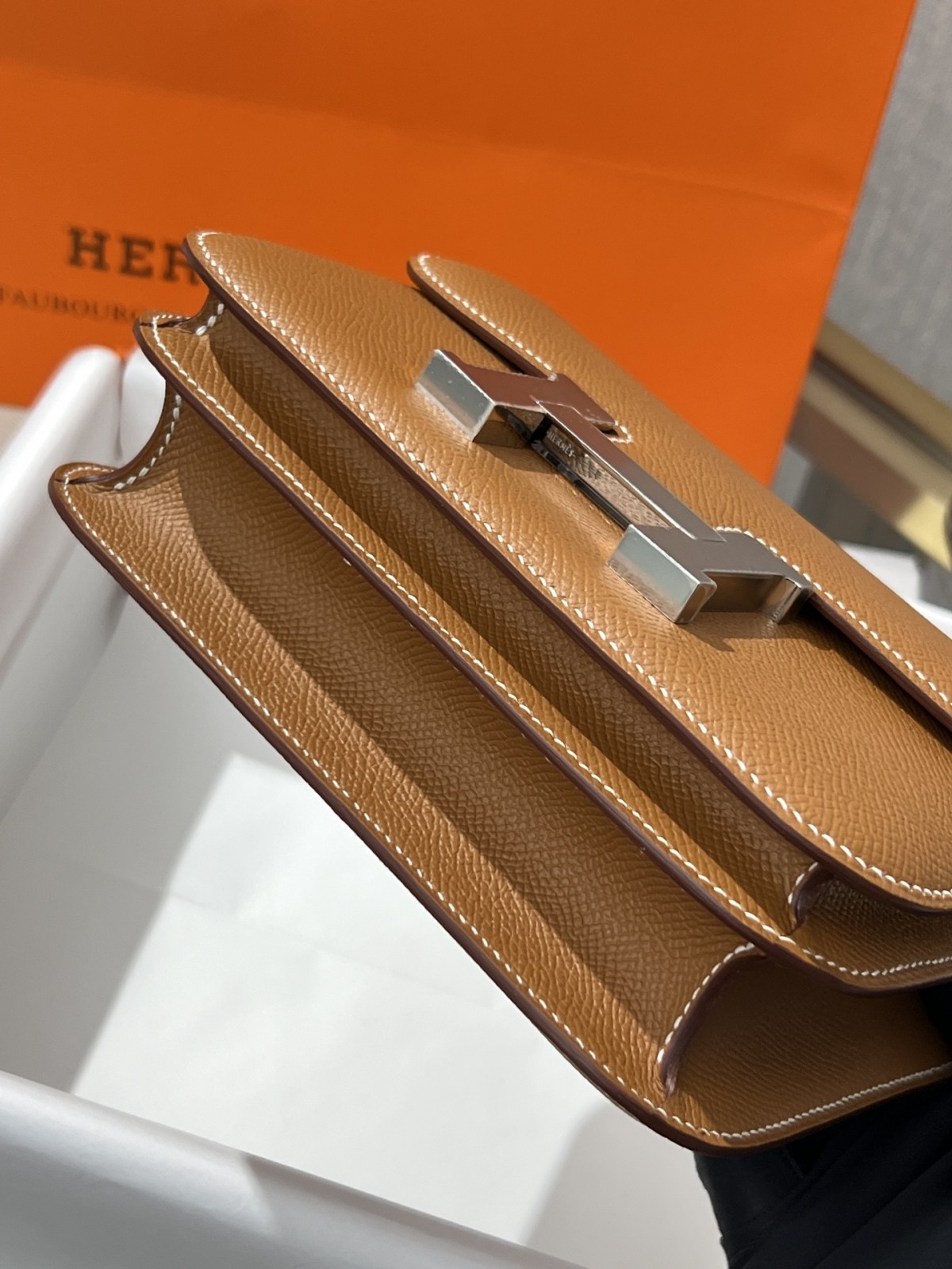 Shebag VS Authentic! Hermes Constance 19 in golden brown (2024 Sep updated)-Best Quality Fake designer Bag Review, Replica designer bag ru