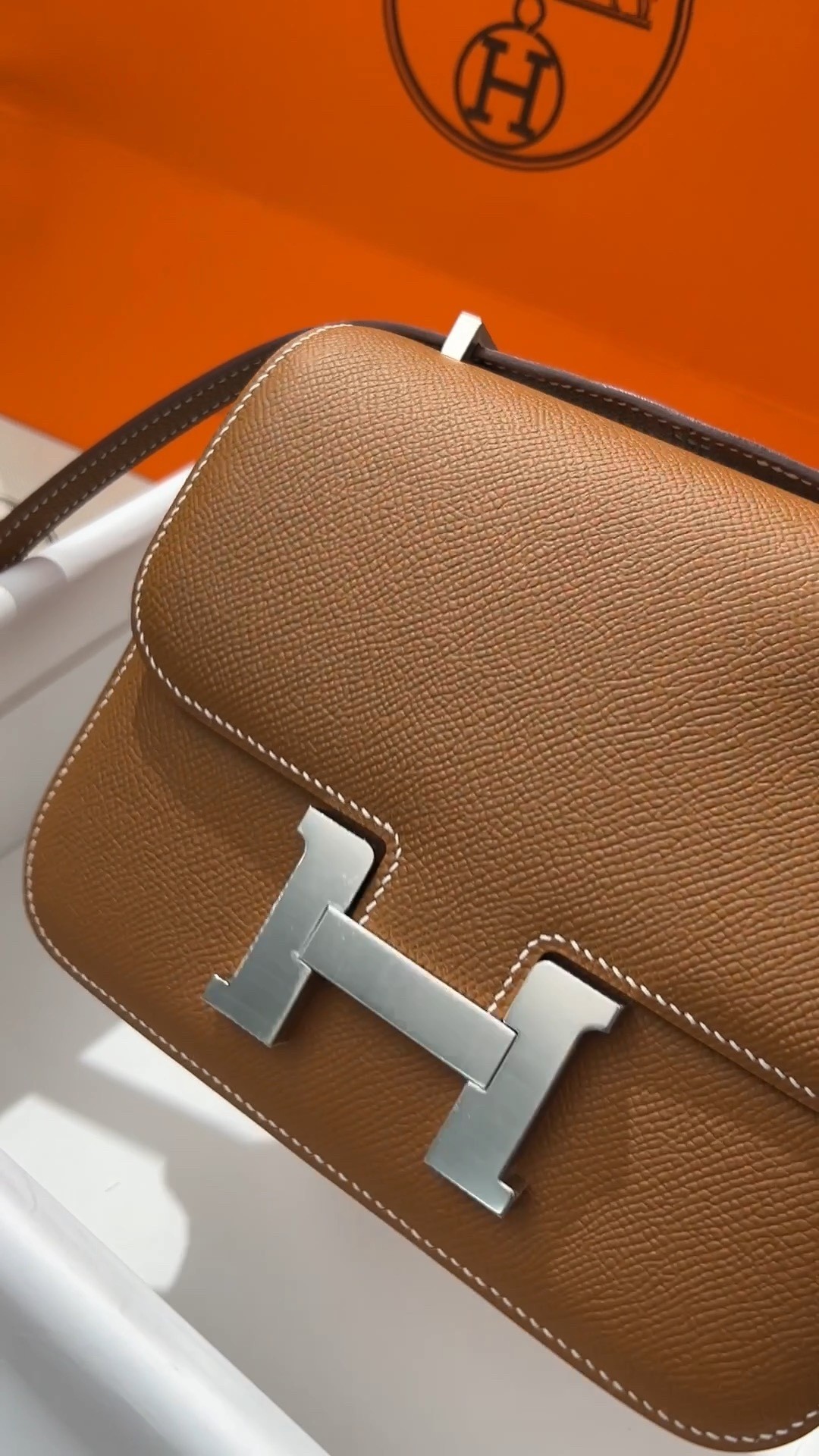 Shebag VS Authentic! Hermes Constance 19 in golden brown (2024 Sep updated)-Best Quality Fake designer Bag Review, Replica designer bag ru