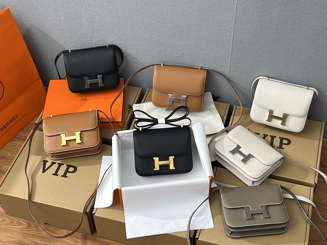 Shebag VS Authentic! Hermes Constance 19 in golden brown (2024 Sep updated)-Best Quality Fake designer Bag Review, Replica designer bag ru