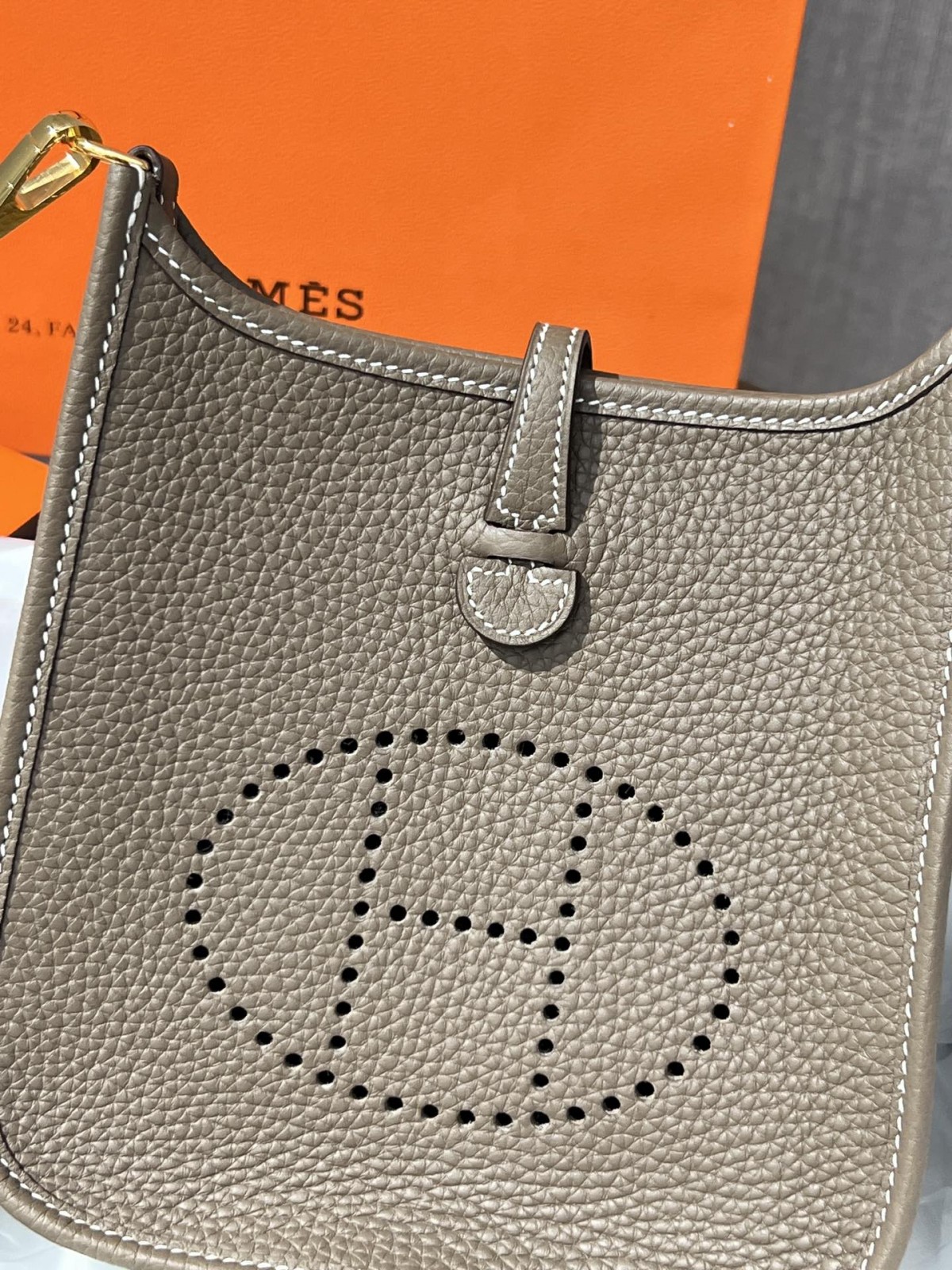 Shebag handmade Hermes evelyn 16 grey bag full review (2024 Oct updated)-Best Quality Fake designer Bag Review, Replica designer bag ru