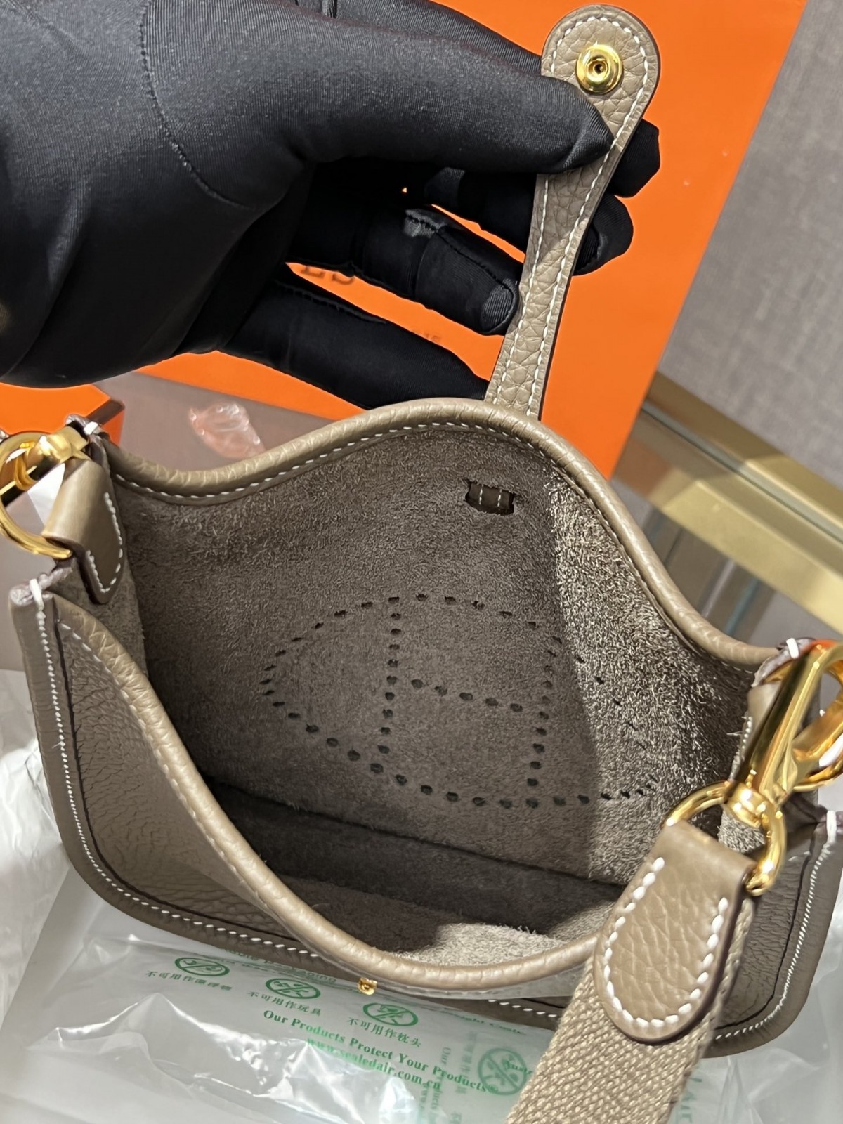 Shebag handmade Hermes evelyn 16 grey bag full review (2024 Oct updated)-Best Quality Fake designer Bag Review, Replica designer bag ru