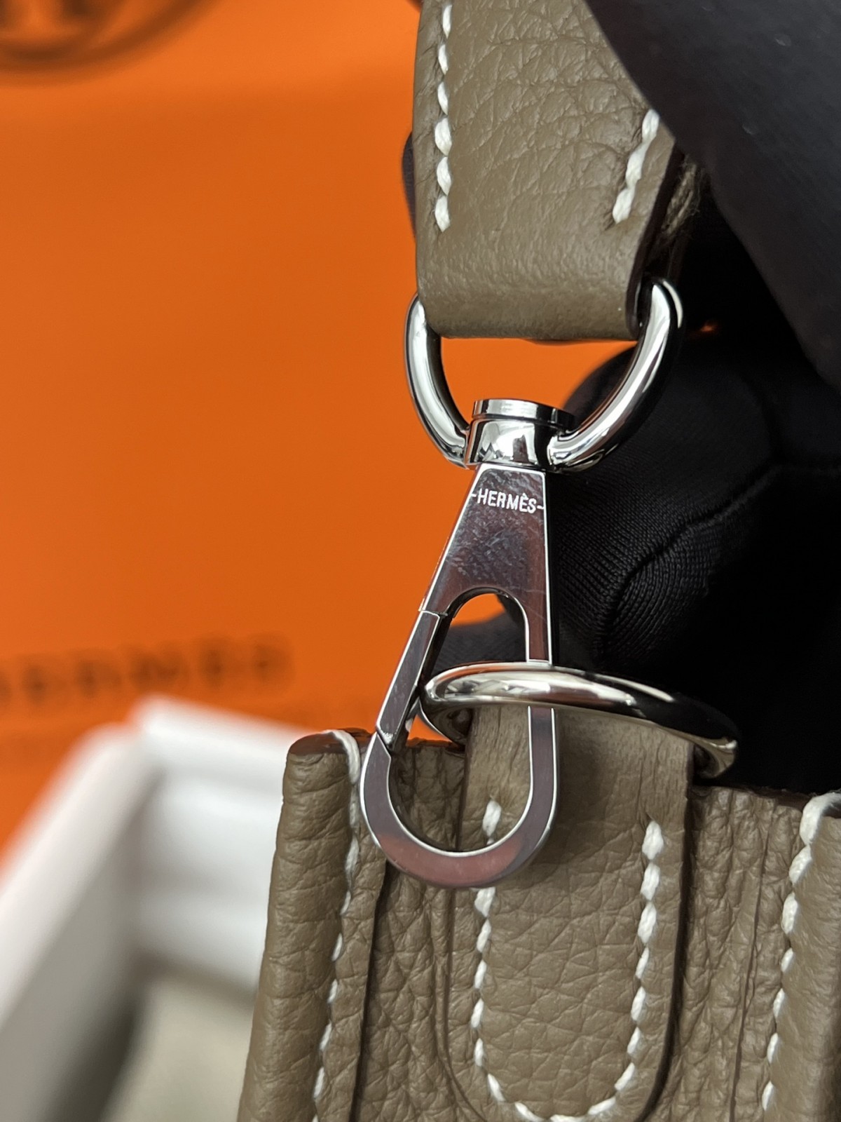 Shebag full handmade Hermes Evelyn 16 grey silver full review(2024 Oct updated)-Best Quality Fake designer Bag Review, Replica designer bag ru