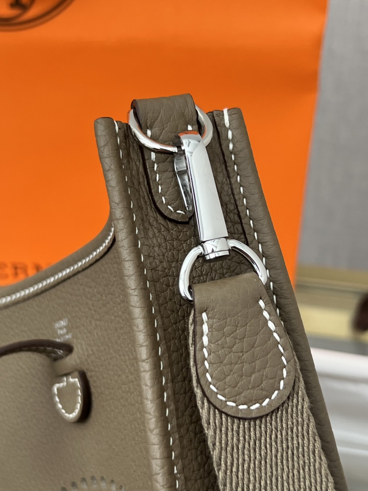 Shebag full handmade Hermes Evelyn 16 grey silver full review(2024 Oct updated)-Best Quality Fake designer Bag Review, Replica designer bag ru
