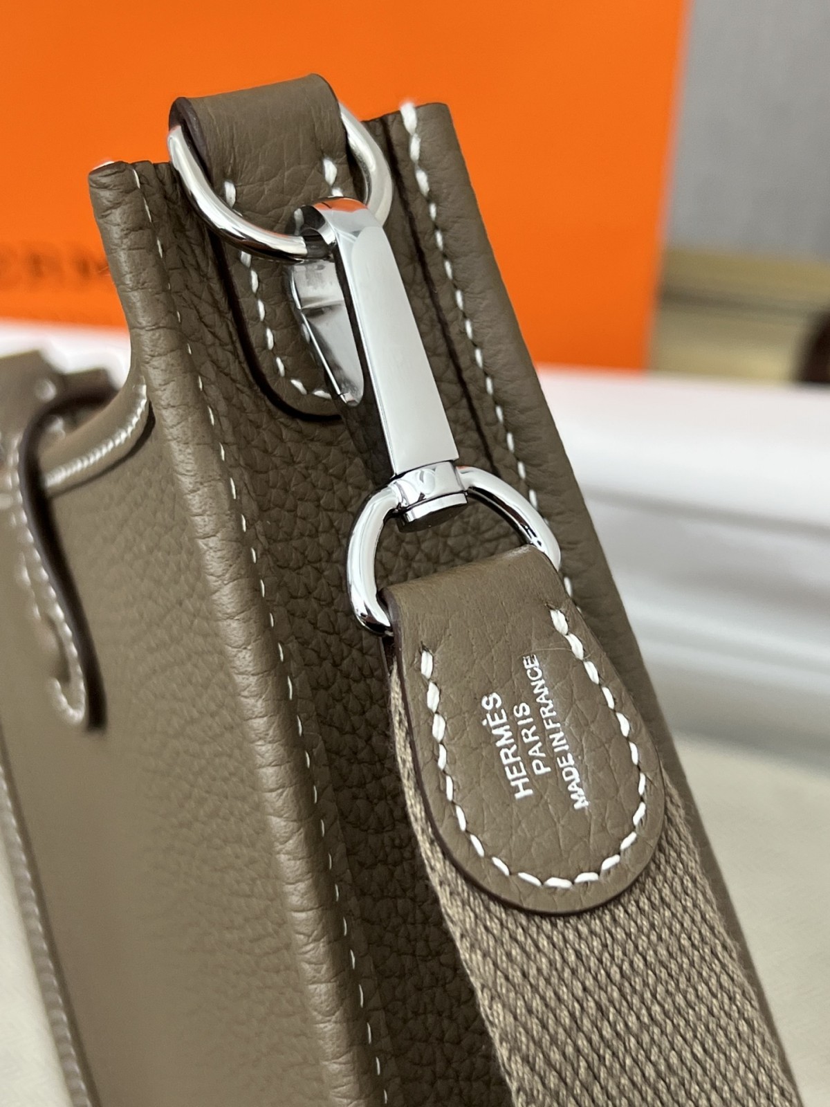 Shebag full handmade Hermes Evelyn 16 grey silver full review(2024 Oct updated)-Best Quality Fake designer Bag Review, Replica designer bag ru