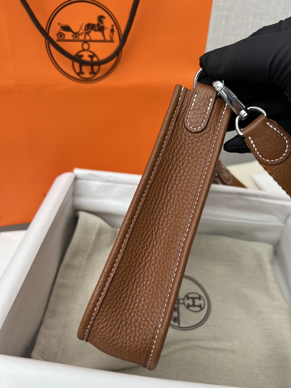 Shebag 15% off！And Shebag fully handmade Hermes Evelyn 16 bag in brown review （2024 Dec updated）-Best Quality Fake designer Bag Review, Replica designer bag ru