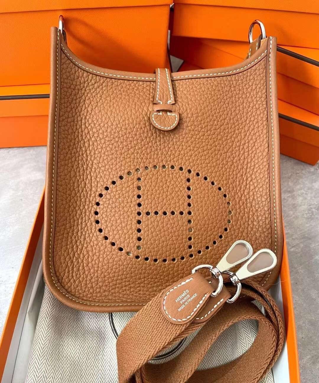 Shebag 15% off！And Shebag fully handmade Hermes Evelyn 16 bag in brown review （2024 Dec updated）-Best Quality Fake designer Bag Review, Replica designer bag ru