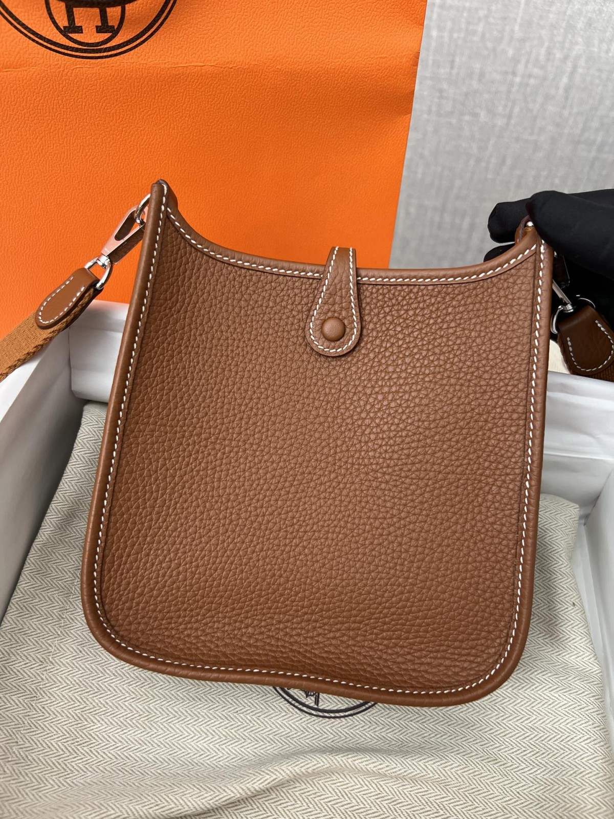 Shebag 15% off！And Shebag fully handmade Hermes Evelyn 16 bag in brown review （2024 Dec updated）-Best Quality Fake designer Bag Review, Replica designer bag ru