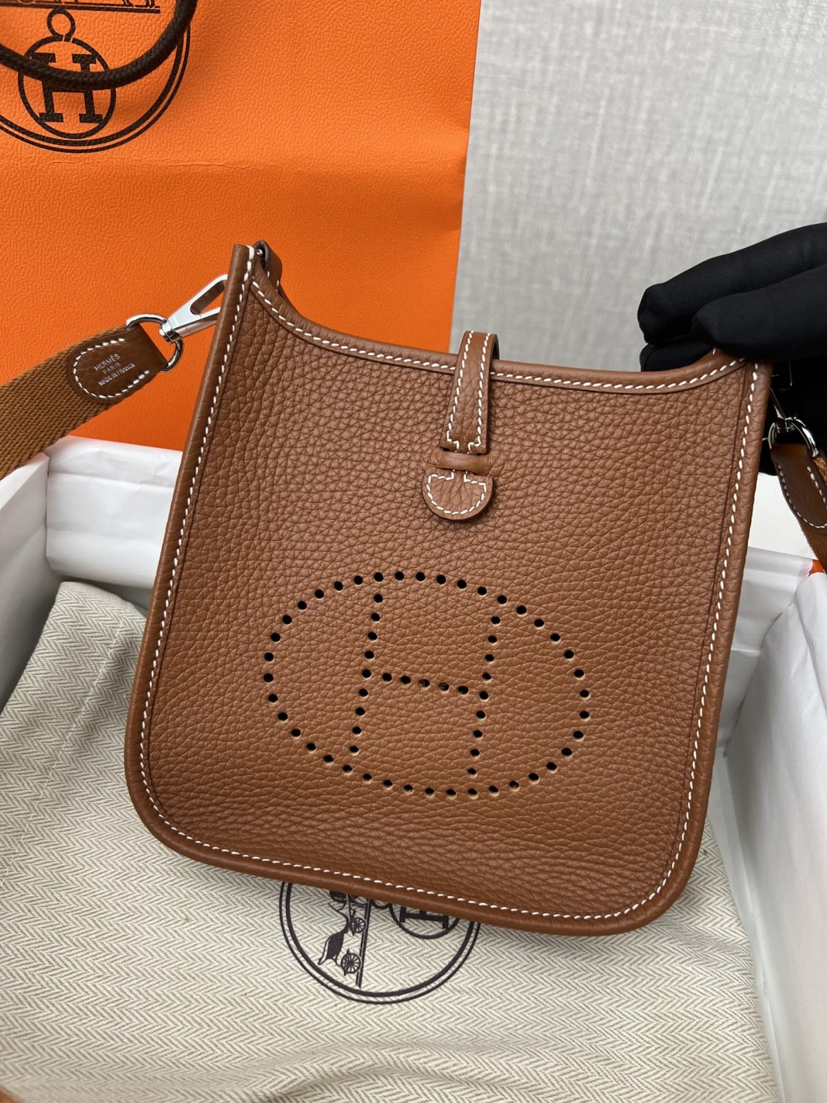 Shebag 15% off！And Shebag fully handmade Hermes Evelyn 16 bag in brown review （2024 Dec updated）-Best Quality Fake designer Bag Review, Replica designer bag ru