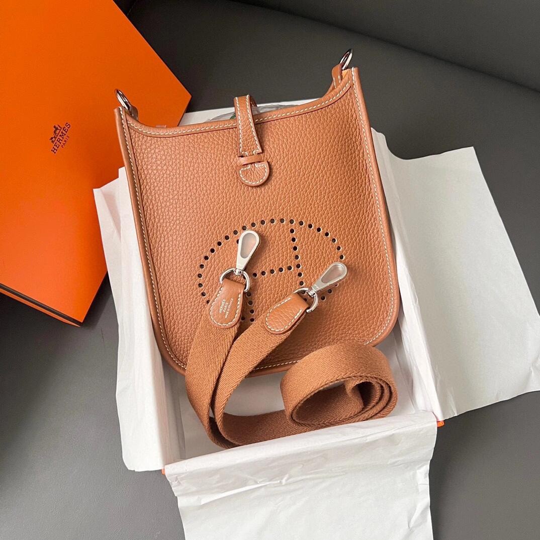 Shebag 15% off！And Shebag fully handmade Hermes Evelyn 16 bag in brown review （2024 Dec updated）-Best Quality Fake designer Bag Review, Replica designer bag ru