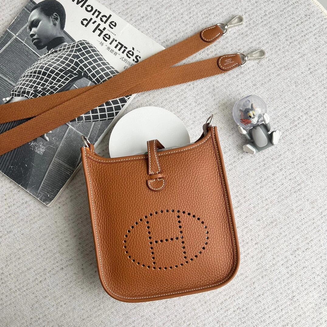 Shebag 15% off！And Shebag fully handmade Hermes Evelyn 16 bag in brown review （2024 Dec updated）-Best Quality Fake designer Bag Review, Replica designer bag ru