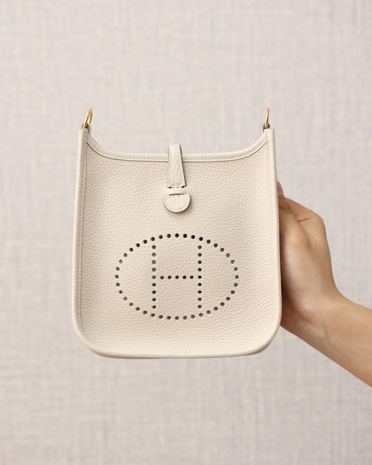 What a beautiful SnowWhite！Shebag fully hand made Hermes Evelyn 16 Togo leather bag（2024 Dec updated）-Best Quality Fake designer Bag Review, Replica designer bag ru