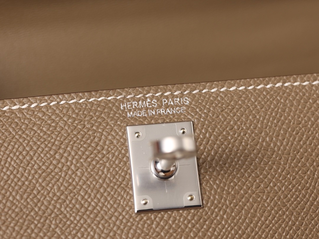 Shebag fully handmade Mini Kelly 2 bag in grey epsom leather gold hardware new batch photos (2024 Dec updated)-Best Quality Fake designer Bag Review, Replica designer bag ru
