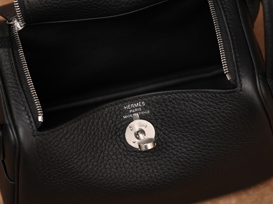 Shebag fully hand made Hermes Lindy 19 bag mini in black silver(2024 Dec updated)-Best Quality Fake designer Bag Review, Replica designer bag ru
