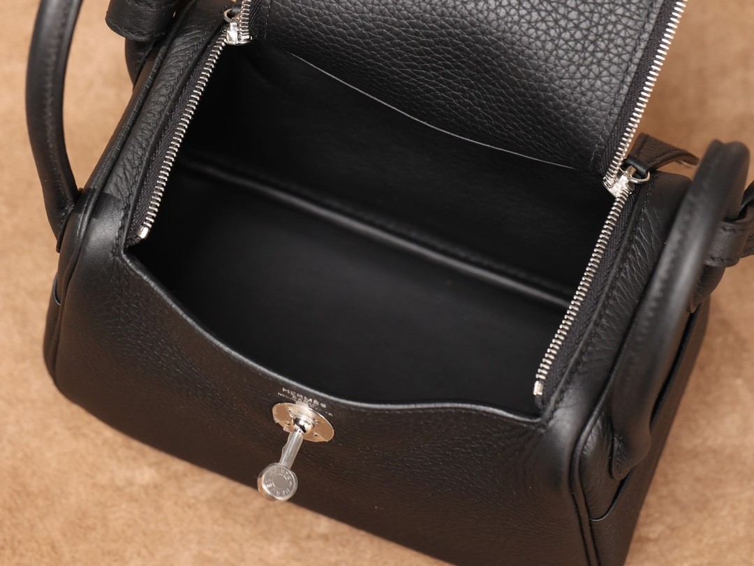 Shebag fully hand made Hermes Lindy 19 bag mini in black silver(2024 Dec updated)-Best Quality Fake designer Bag Review, Replica designer bag ru