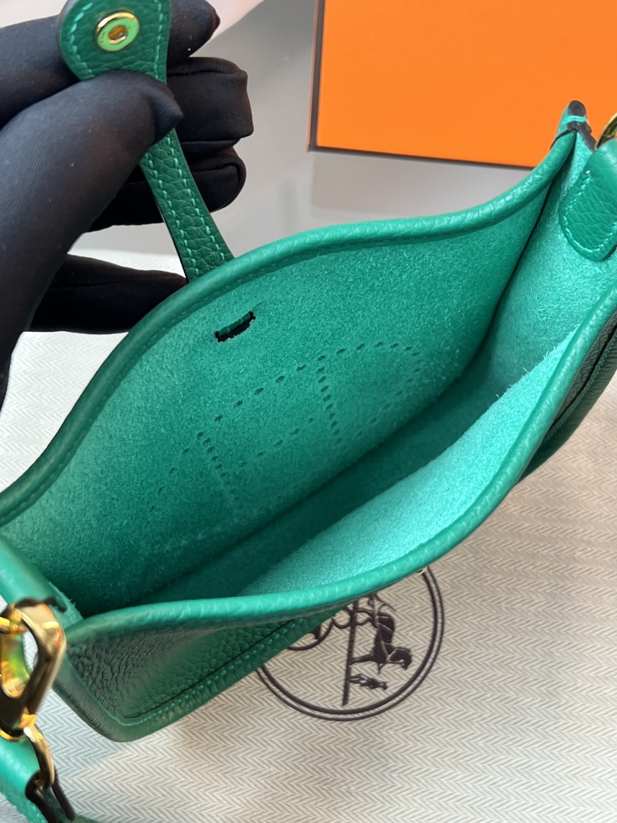 Shebag Hermes Evelyne 16 bag green togo silver hardware fully hand made (2024 Dec updated)-Best Quality Fake designer Bag Review, Replica designer bag ru