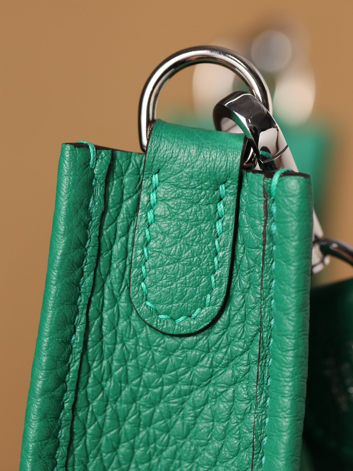 Shebag Hermes Evelyne 16 bag green togo silver hardware fully hand made (2024 Dec updated)-Best Quality Fake designer Bag Review, Replica designer bag ru