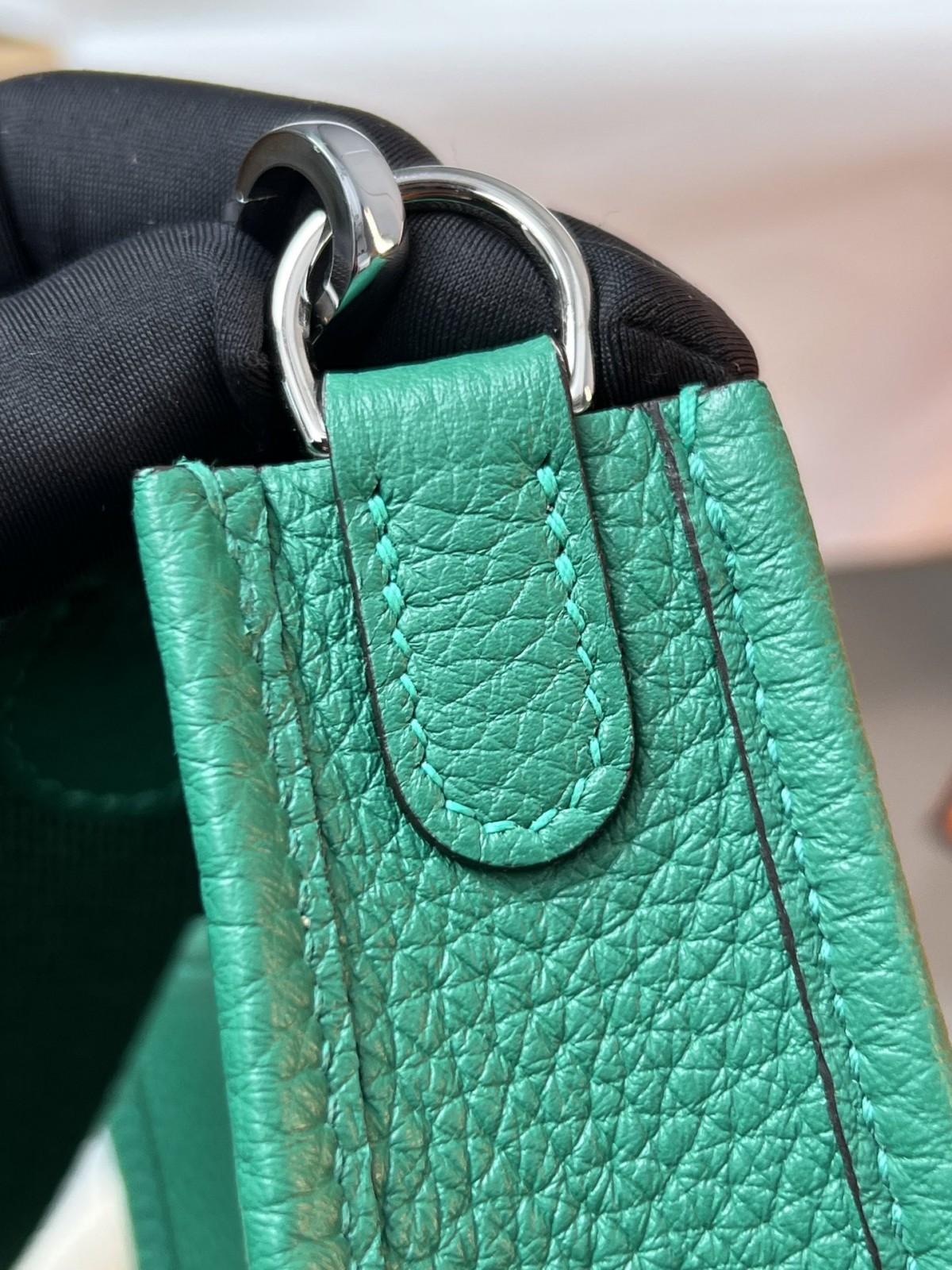 Shebag Hermes Evelyne 16 bag green togo silver hardware fully hand made (2024 Dec updated)-Best Quality Fake designer Bag Review, Replica designer bag ru