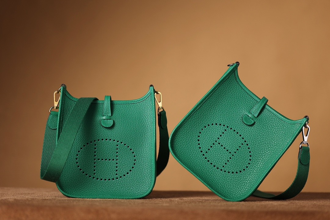 Shebag Hermes Evelyne 16 bag green togo silver hardware fully hand made (2024 Dec updated)-Best Quality Fake designer Bag Review, Replica designer bag ru