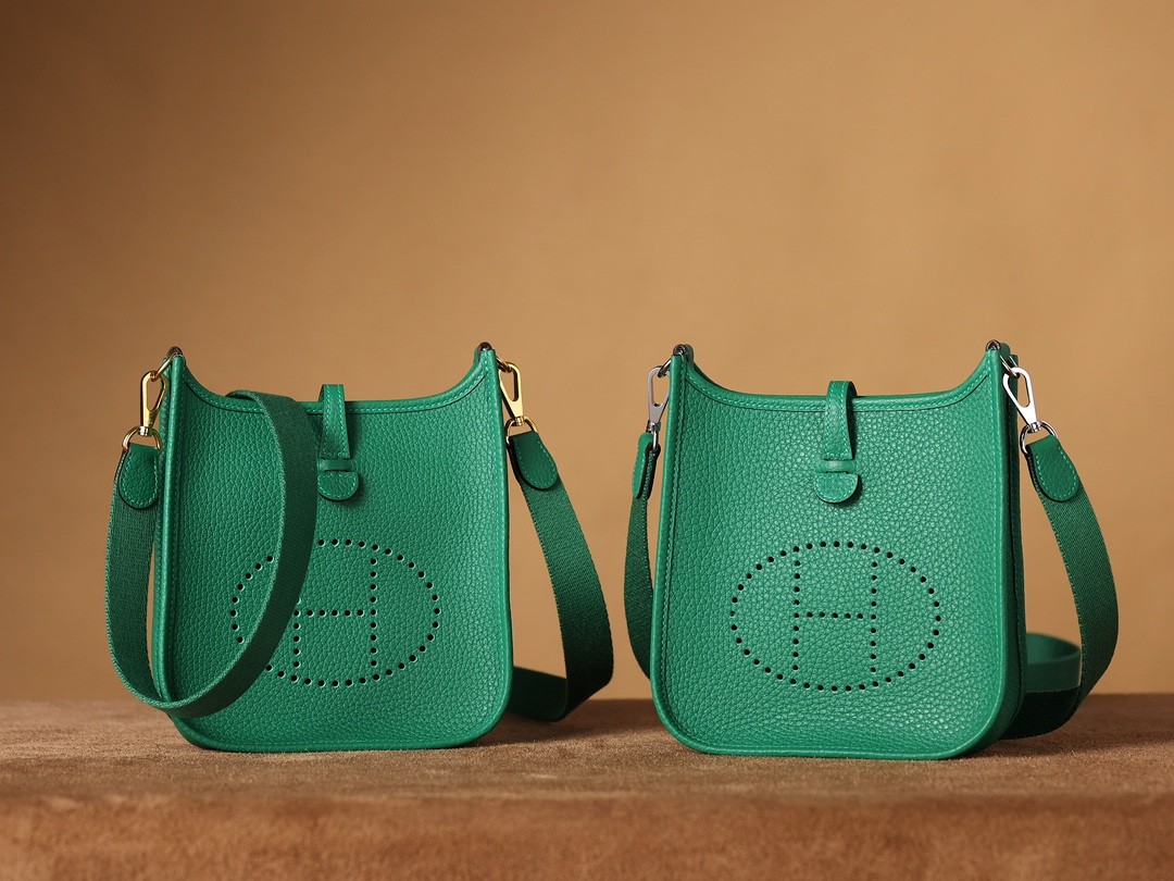 Shebag Hermes Evelyne 16 bag green togo silver hardware fully hand made (2024 Dec updated)-Best Quality Fake designer Bag Review, Replica designer bag ru