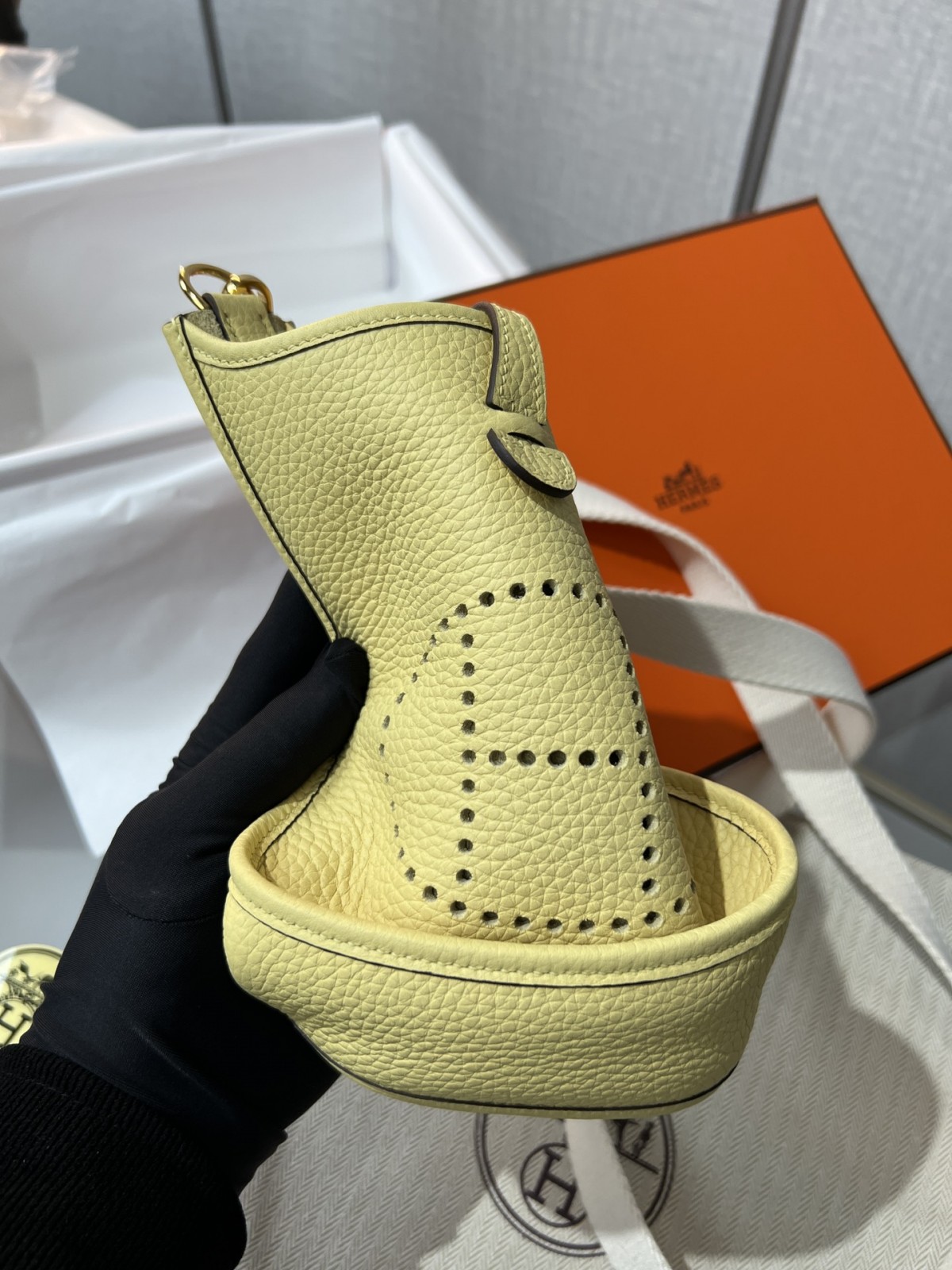Shebag Hermes Evelyne 16 bag yellow fully hand made (2025 Jan updated)-Best Quality Fake designer Bag Review, Replica designer bag ru
