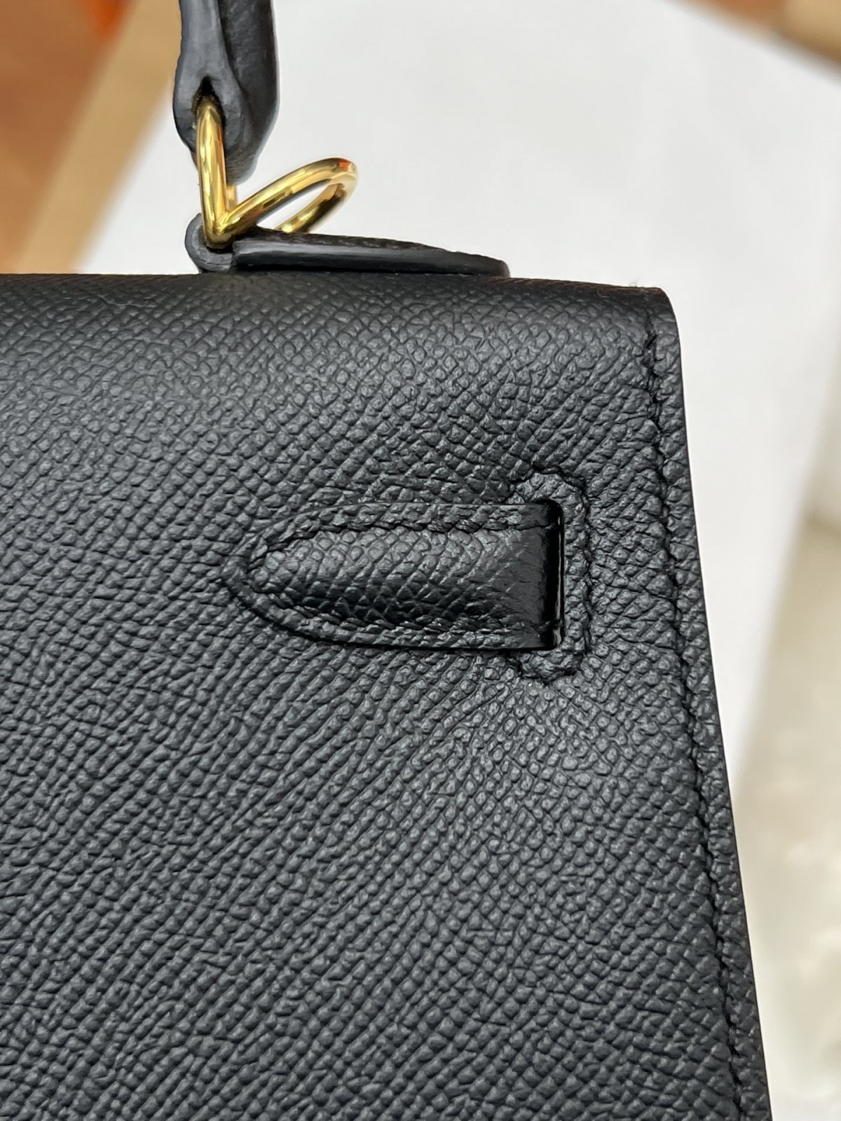 Shebag fully handmade Hermes Kelly 25 bag black epsom leather gold hardware lastets batch review (2025 Jan updated)-Best Quality Fake designer Bag Review, Replica designer bag ru