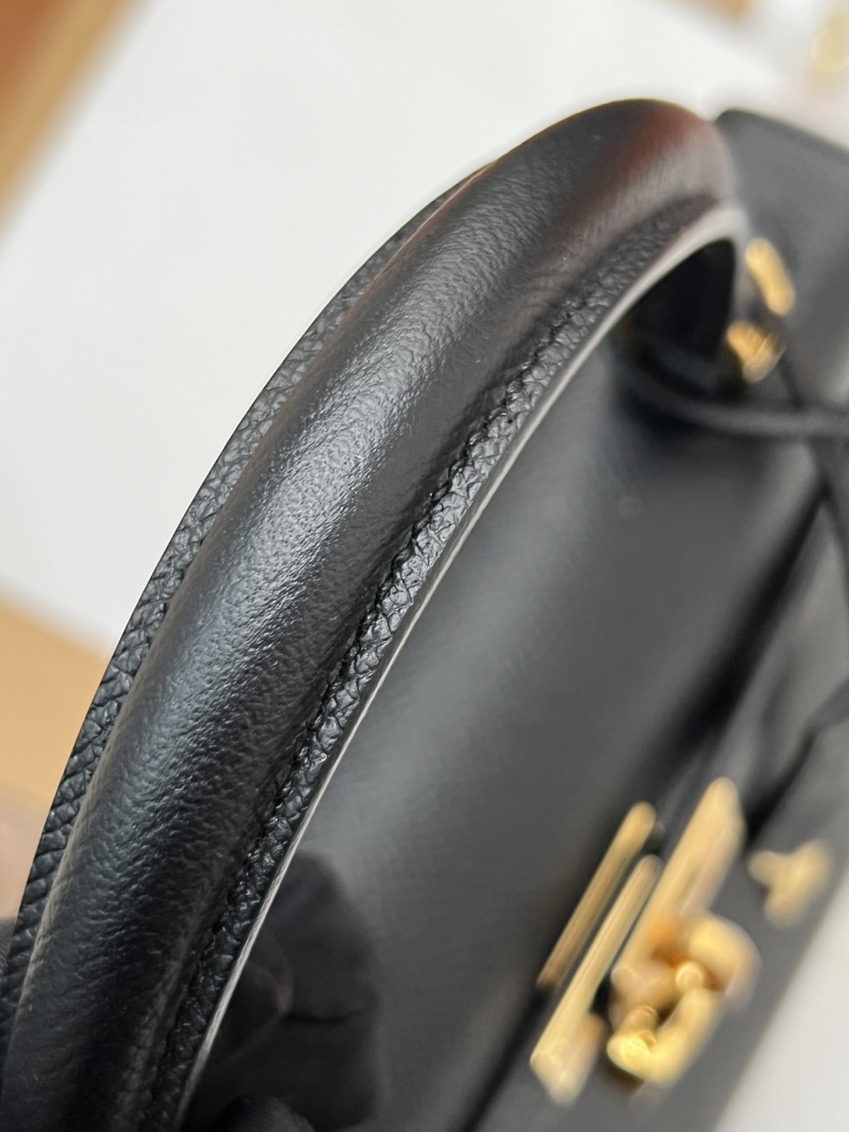 Shebag fully handmade Hermes Kelly 25 bag black epsom leather gold hardware lastets batch review (2025 Jan updated)-Best Quality Fake designer Bag Review, Replica designer bag ru
