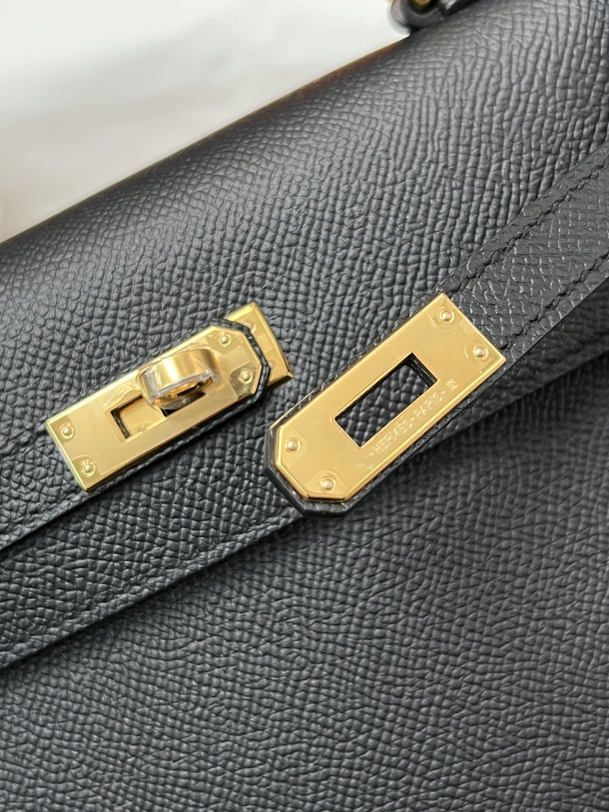 Shebag fully handmade Hermes Kelly 25 bag black epsom leather gold hardware lastets batch review (2025 Jan updated)-Best Quality Fake designer Bag Review, Replica designer bag ru