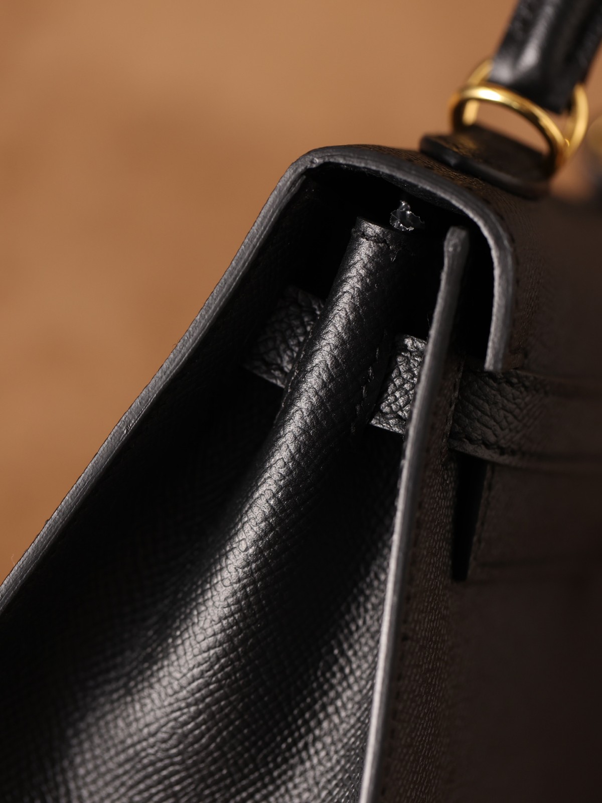 Shebag fully handmade Hermes Kelly 25 bag black epsom leather gold hardware lastets batch review (2025 Jan updated)-Best Quality Fake designer Bag Review, Replica designer bag ru