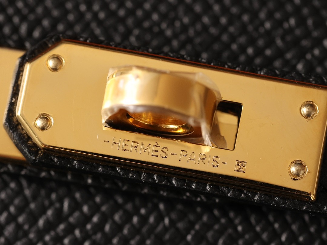 Shebag fully handmade Hermes Kelly 25 bag black epsom leather gold hardware lastets batch review (2025 Jan updated)-Best Quality Fake designer Bag Review, Replica designer bag ru