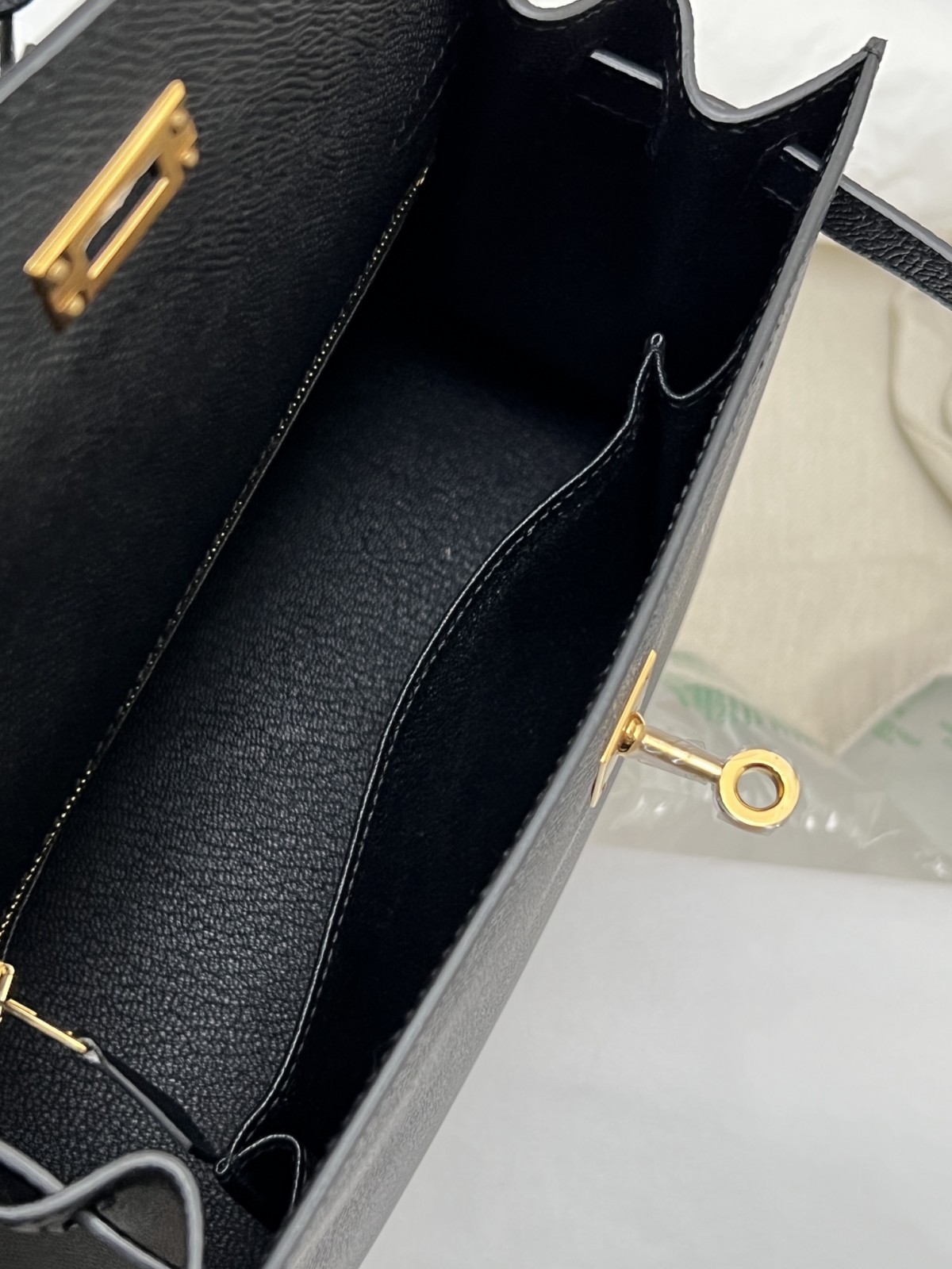 Shebag fully handmade Hermes Kelly 25 bag black epsom leather gold hardware lastets batch review (2025 Jan updated)-Best Quality Fake designer Bag Review, Replica designer bag ru