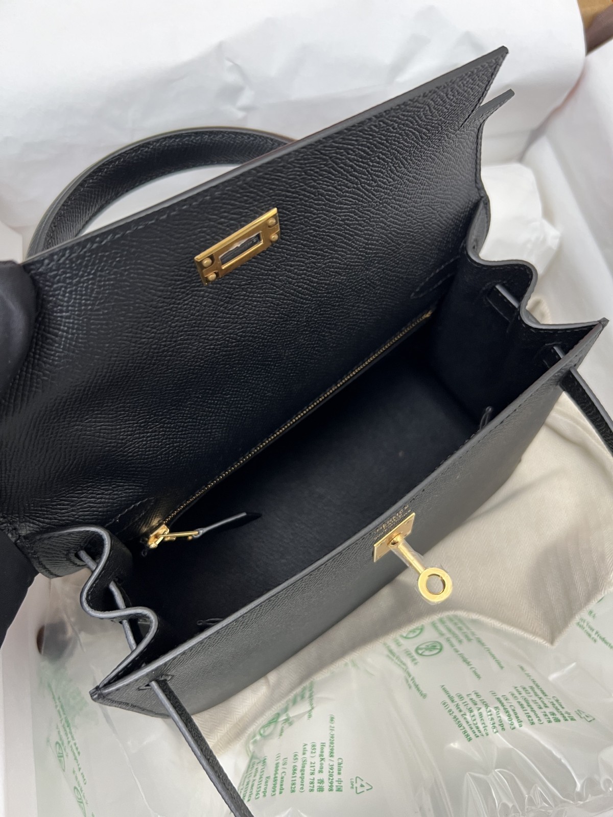 Shebag fully handmade Hermes Kelly 25 bag black epsom leather gold hardware lastets batch review (2025 Jan updated)-Best Quality Fake designer Bag Review, Replica designer bag ru