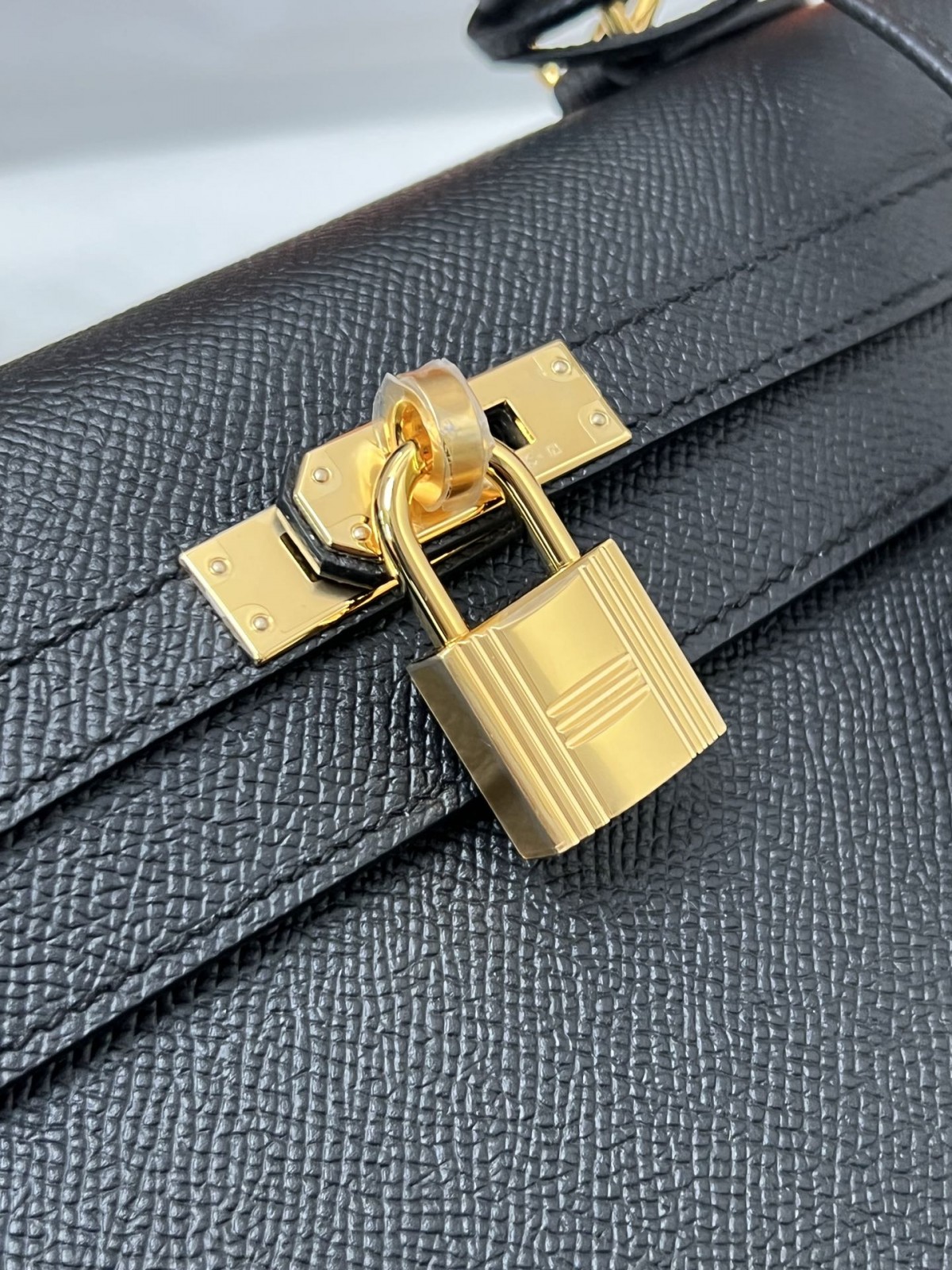 Shebag fully handmade Hermes Kelly 25 bag black epsom leather gold hardware lastets batch review (2025 Jan updated)-Best Quality Fake designer Bag Review, Replica designer bag ru