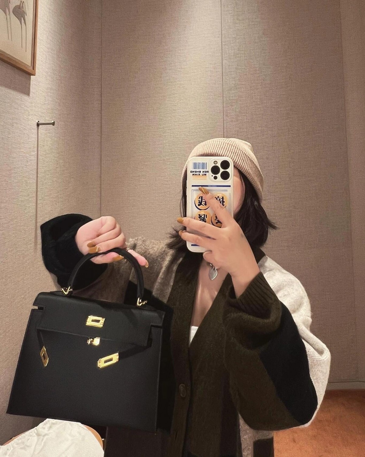 Shebag fully handmade Hermes Kelly 25 bag black epsom leather gold hardware lastets batch review (2025 Jan updated)-Best Quality Fake designer Bag Review, Replica designer bag ru