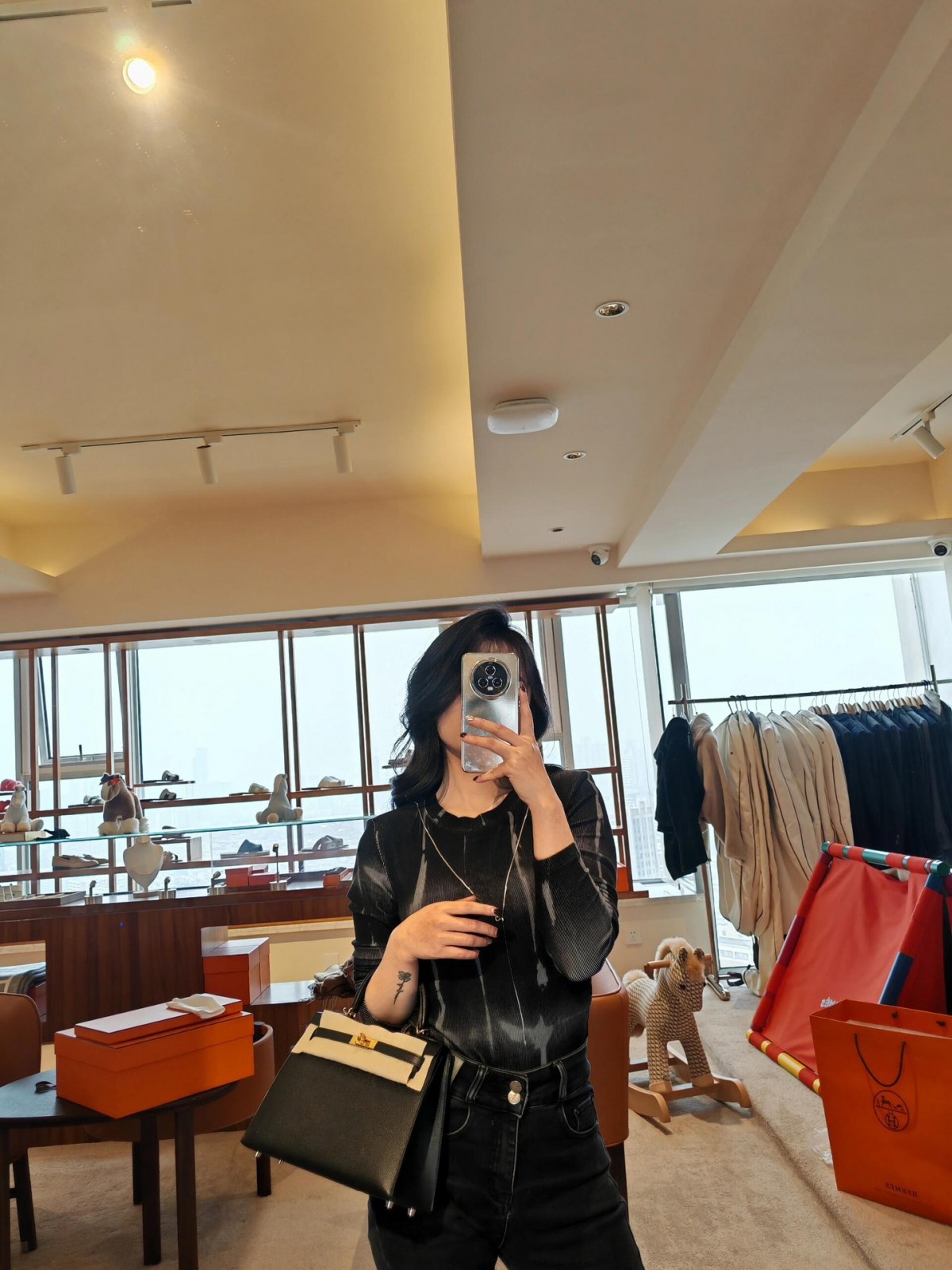 Shebag fully handmade Hermes Kelly 25 bag black epsom leather gold hardware lastets batch review (2025 Jan updated)-Best Quality Fake designer Bag Review, Replica designer bag ru