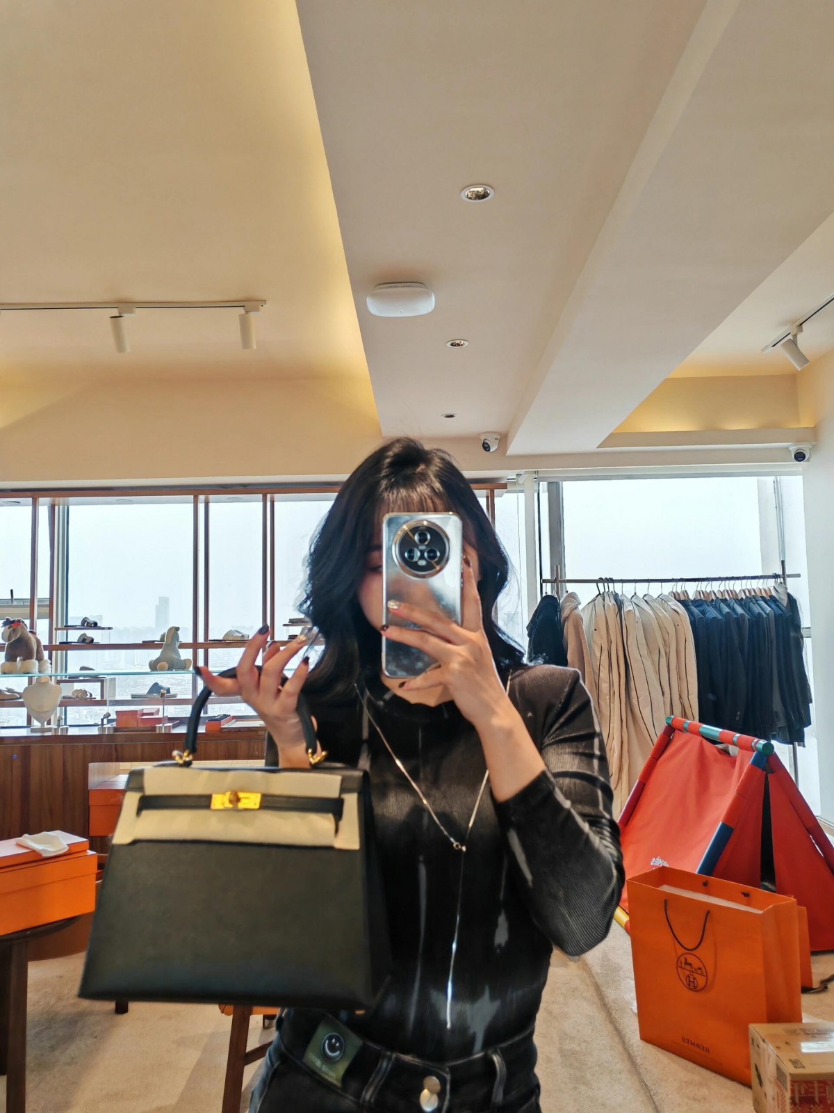 Shebag fully handmade Hermes Kelly 25 bag black epsom leather gold hardware lastets batch review (2025 Jan updated)-Best Quality Fake designer Bag Review, Replica designer bag ru