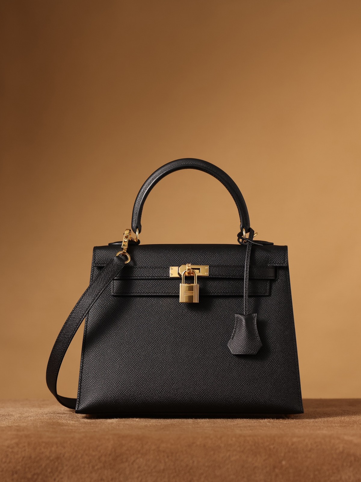 Shebag fully handmade Hermes Kelly 25 bag black epsom leather gold hardware lastets batch review (2025 Jan updated)-Best Quality Fake designer Bag Review, Replica designer bag ru