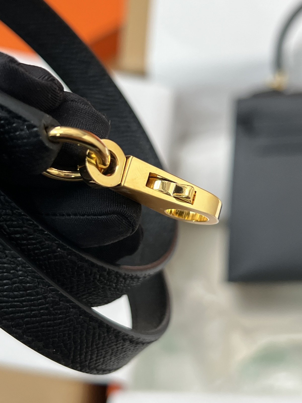 Shebag fully handmade Hermes Kelly 25 bag black epsom leather gold hardware lastets batch review (2025 Jan updated)-Best Quality Fake designer Bag Review, Replica designer bag ru