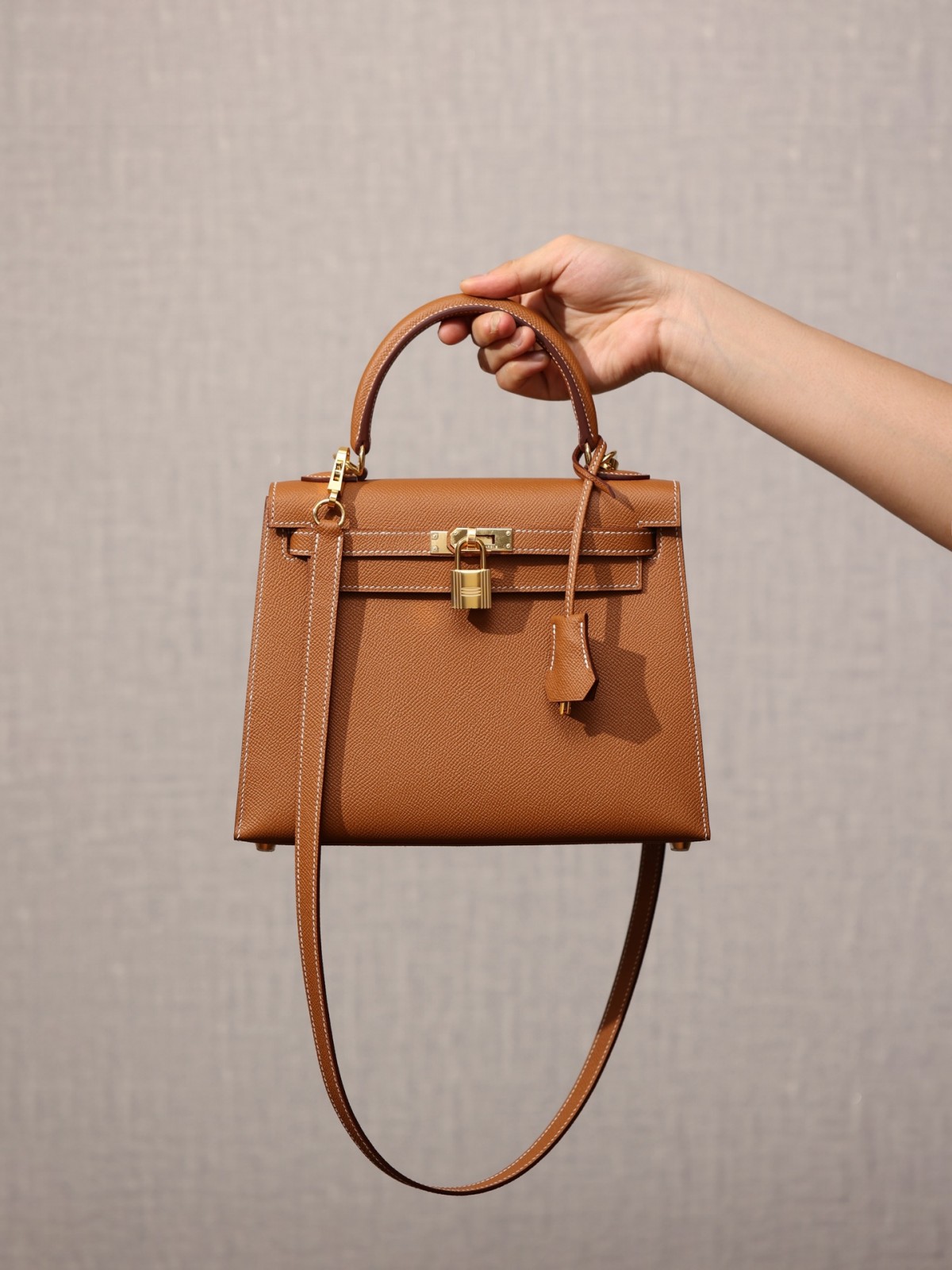 Shebag fully handmade Hermes Kelly 25 of gold brown review (2025 Jan updated)-Best Quality Fake designer Bag Review, Replica designer bag ru